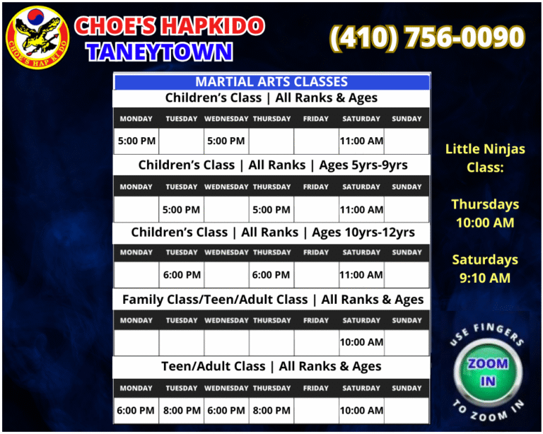 Taneytown Maryland Schedule