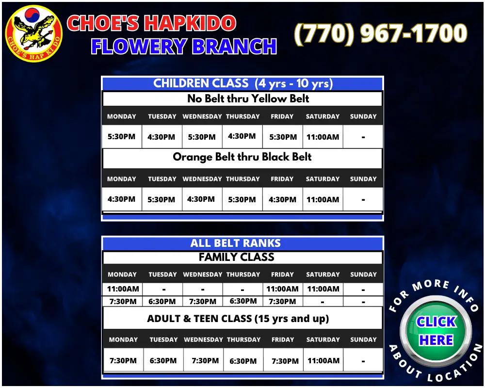 Choe's HapKiDo Martial Arts Flowery Branch GA